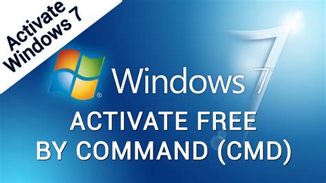 Activate windows 7 using command